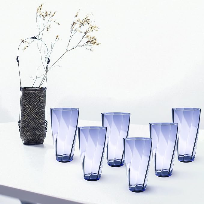 Unbreakable Plastic Cups Plastic Highball Drinking Glasses Tumbler, Large Water - Image 9