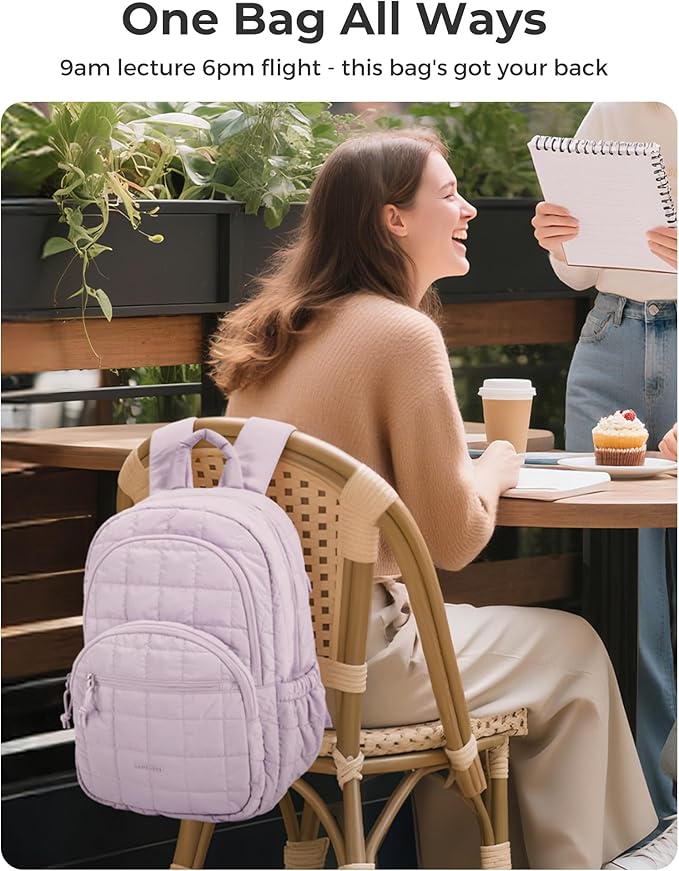 BAGSMART College Laptop Backpack, Travel Backpack - Image 2
