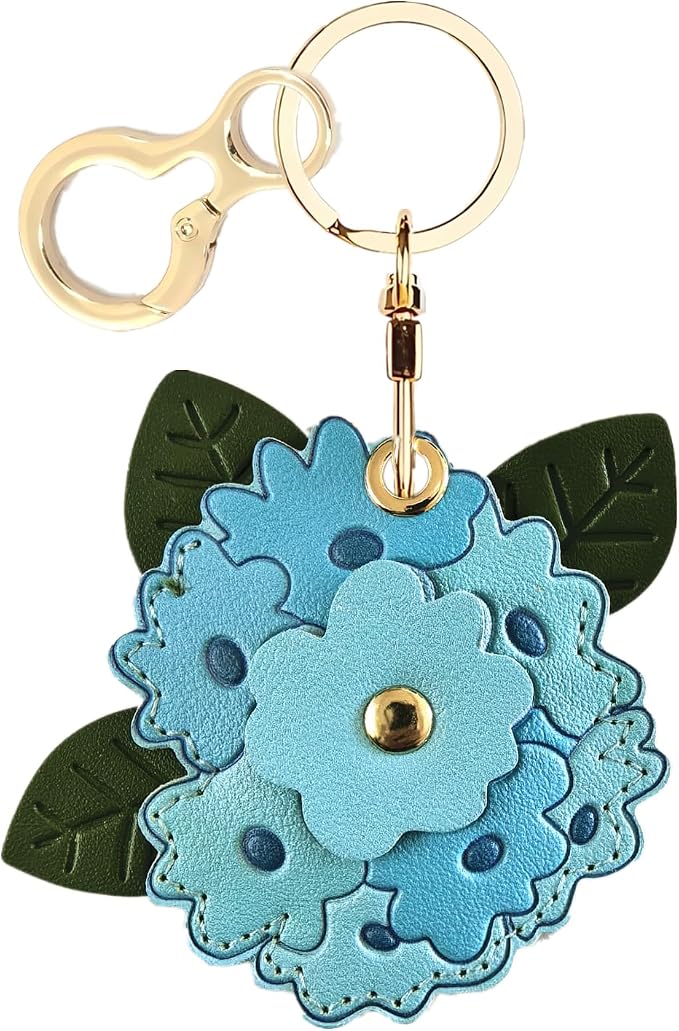 BORKUANA Leather Keychain Holder Case Compatible by BORKUANA