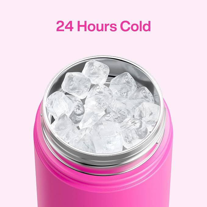 Kids Insulated Water Bottle - 12oz Stainless Steel Water Bottle with Dual Spouts - Image 3