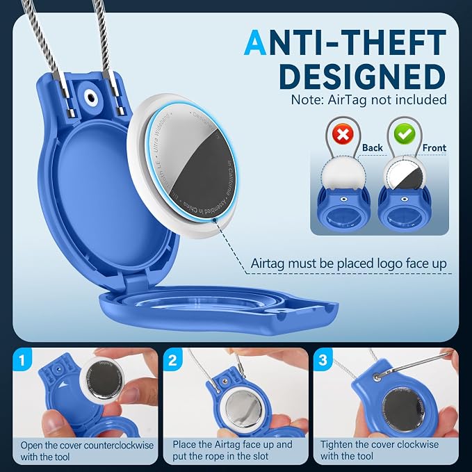 Waterproof Airtag Holder, 4 Pack Airtag Case - Image 3