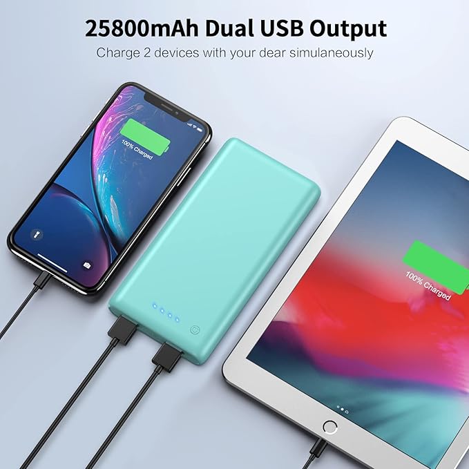 Ekrist Portable Charger Power Bank 25800mAh, Ultra-High Capacity Fast Phone - Image 4