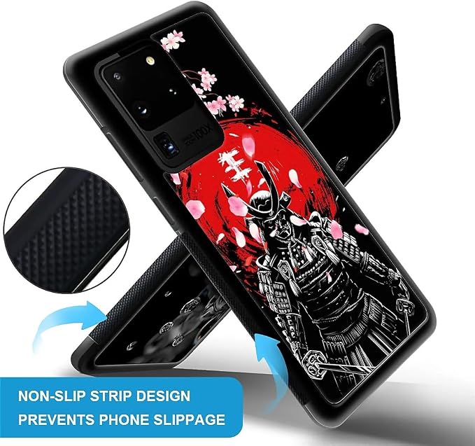 for Samsung Galaxy S20 Ultra Case, Sakura Japanese Samurai Pattern Graphic - Image 3