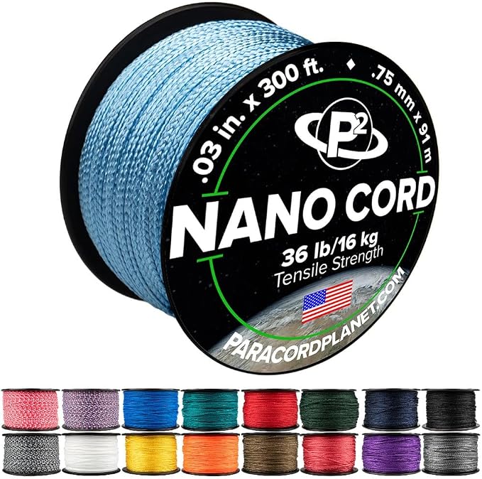 Paracord Planet Nano Cord –Lightweight Nylon Nano Paracord – Great by ParacordPlanet