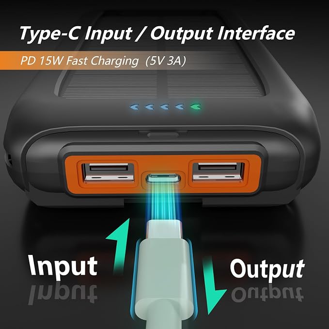 Solar Charger Power Bank 49800mAh Portable Solar Phone Charger - Image 4