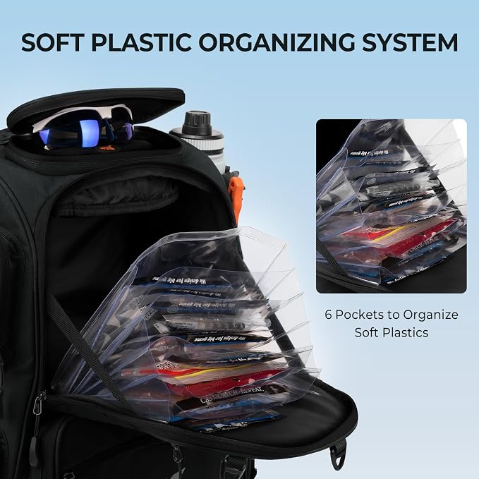 KastKing Bait Boss Fishing Tackle Backpack - Image 6