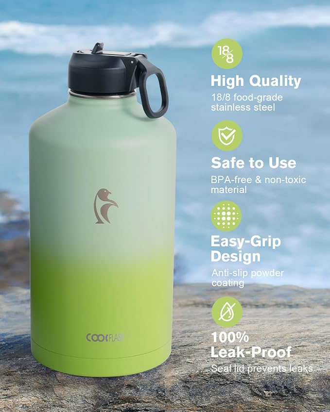Coolflask 128 oz Gallon Water Bottle Insulated - Image 3