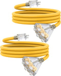 10Ft 12 Gauge Outdoor Extension Cord by PLUGTUL