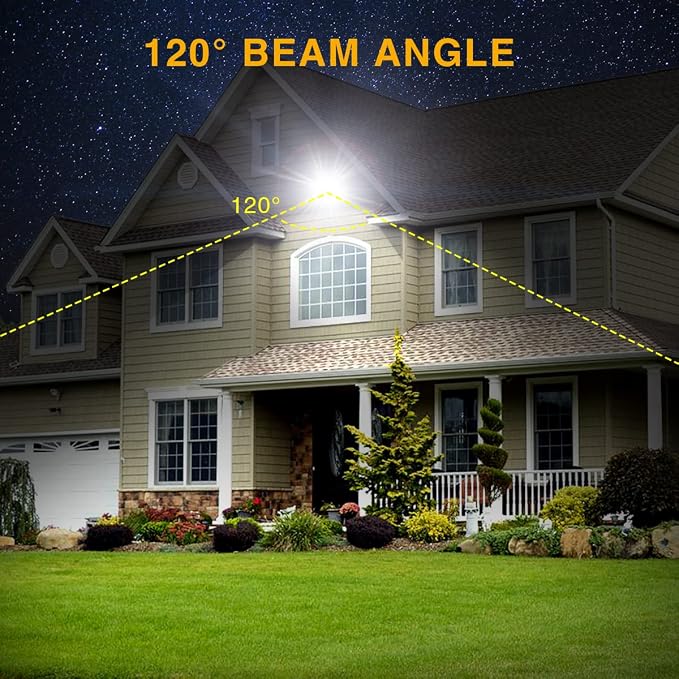 Onforu 120W LED Flood Light Outdoor, 12000LM Security Lights, IP66 Waterproof - Image 8