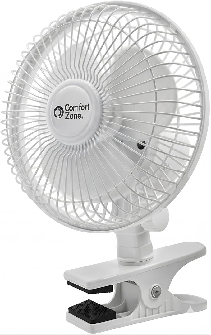 Comfort Zone Portable Clip on Fan by ComfortZone