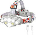 MIOISY Headlamp Rechargeable, 8 LED Super Bright Head Lamp by MIOISY