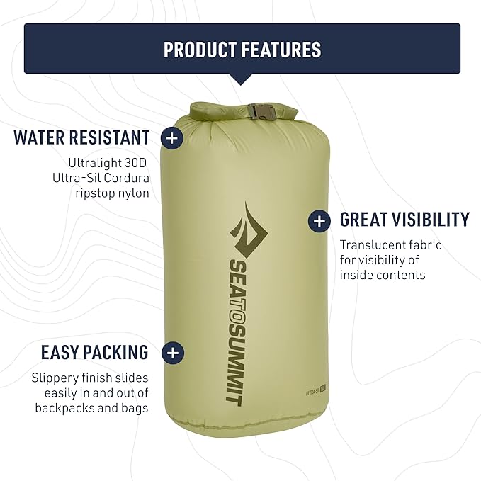 Sea to Summit Ultra-Sil Dry Bag, Ultralight Waterproof Dry Storage - Image 4