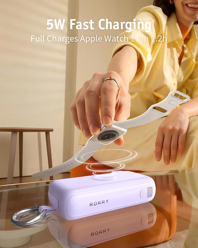 RORRY Flow Portable Charger, 10000mAh 40W Fast Charging Power Bank - Image 5