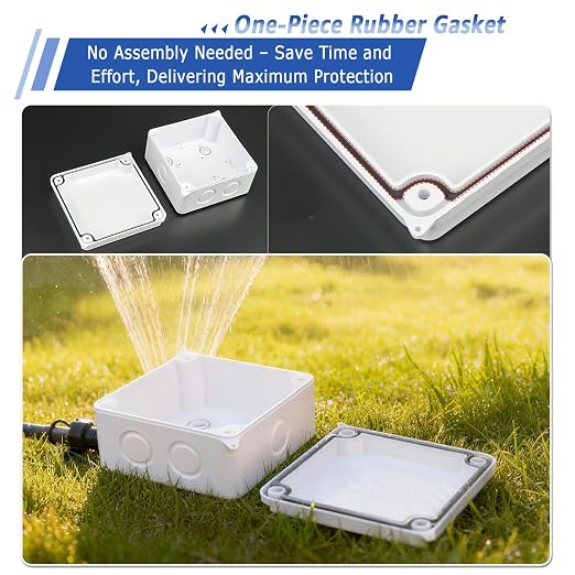 NineLeaf Junction Box, ABS Plastic Box IP65 Waterproof Outdoor Dustproof Water - Image 3
