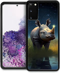for Samsung Galaxy S20 Case, Rhino Water Marshes Pattern Graphic Design Girl by FKBRCL4U
