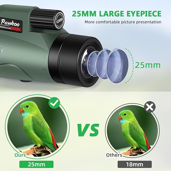 Pankoo 12x60 HD Monocular Telescope - Image 2
