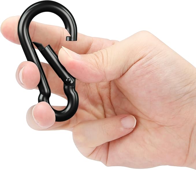 sprookber Carabiner Clips Spring Snap Hook, Iron Heavy Duty Caribeaners - Image 6