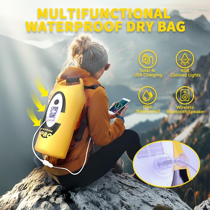 FELICON Solar/Battery Powered Multi-Functional Backpack - Image 2