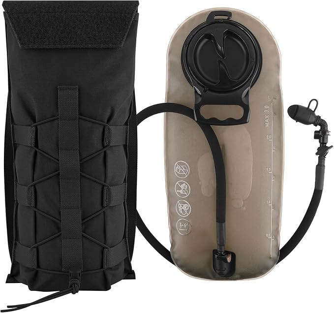 PETAC GEAR 1.5L / 3L Tactical Hydration Pack，Molle Carrier Pouch by PetacGear