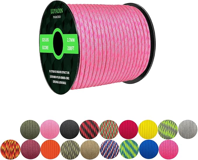 Paracord 325lb Diameter 2.7mm by LUYADIN