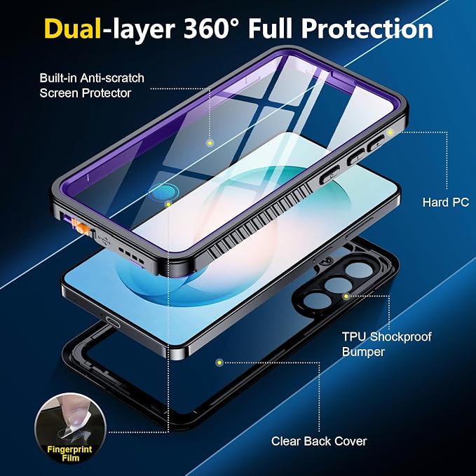 SPIDERCASE for Samsung Galaxy S26 Plus Case Waterproof, Built-in Screen - Image 7