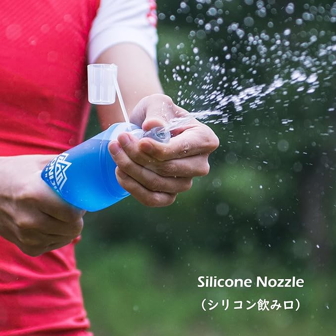 TRIWONDER TPU Soft Folding Water Bottles BPA-Free Collapsible Flask - Image 4
