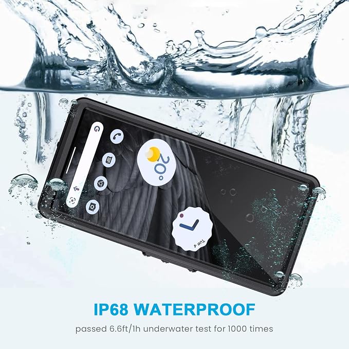 Lanhiem Pixel 7 Pro Case, IP68 Waterproof Dustproof Case - Image 3