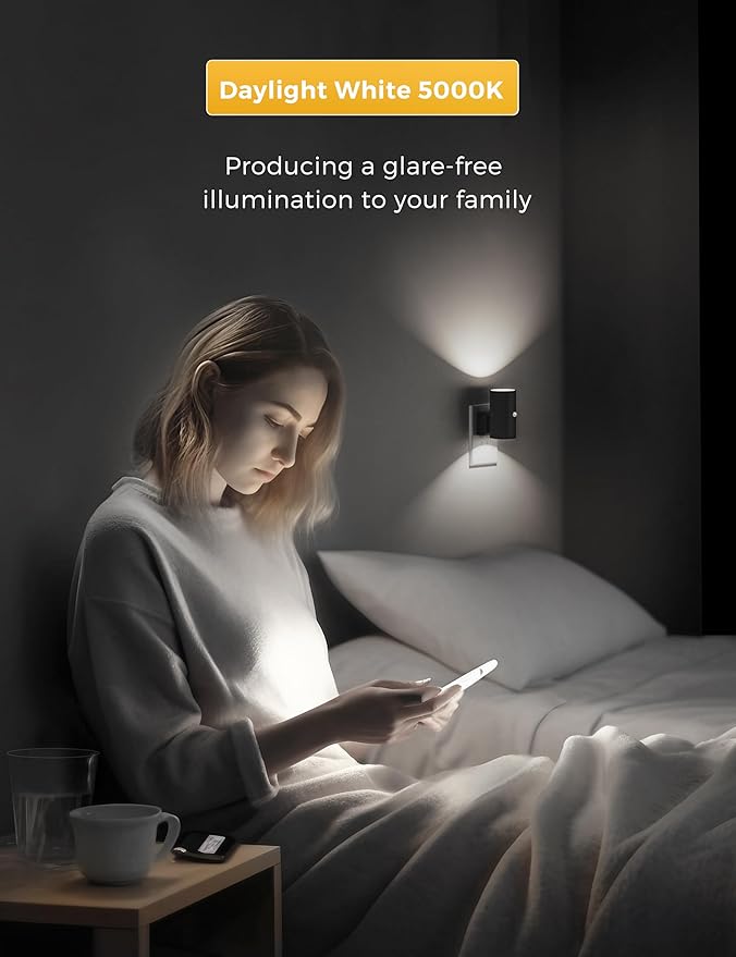 L LOHAS LED Motion Sensor Night Light, Bright Nightlight, 5000K Daylight White - Image 8
