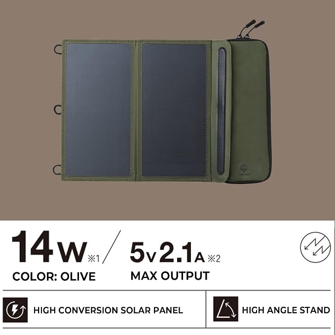 ELECOM NESTOUT Portable Solar Panel, Dual USB-A Ports, 28W Power Generation - Image 3