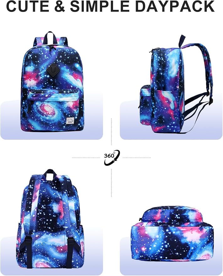 VASCHY Backpack for School, Lightweight Water Resistant Bookbag Casual Daypack - Image 6