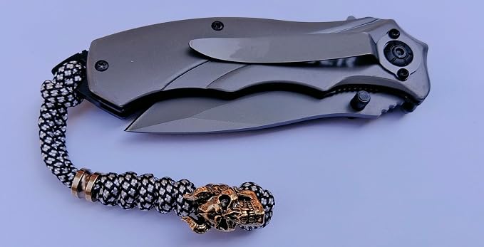 Knife Lanyards with Brass Beads, Paracord Lanyard, Tactical Lanyard - Image 4