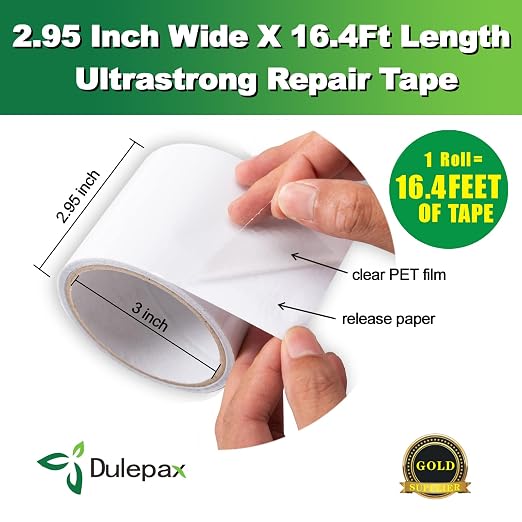 Dulepax Tent Repair Tape, Ultrastrong Awning Repair Tape, Boat Covers Repair - Image 4