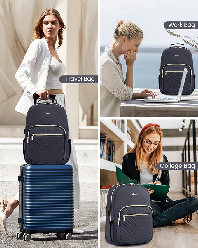 LOVEVOOK Laptop Backpack Purse for Women, Work Travel Computer Bags, College - Image 6