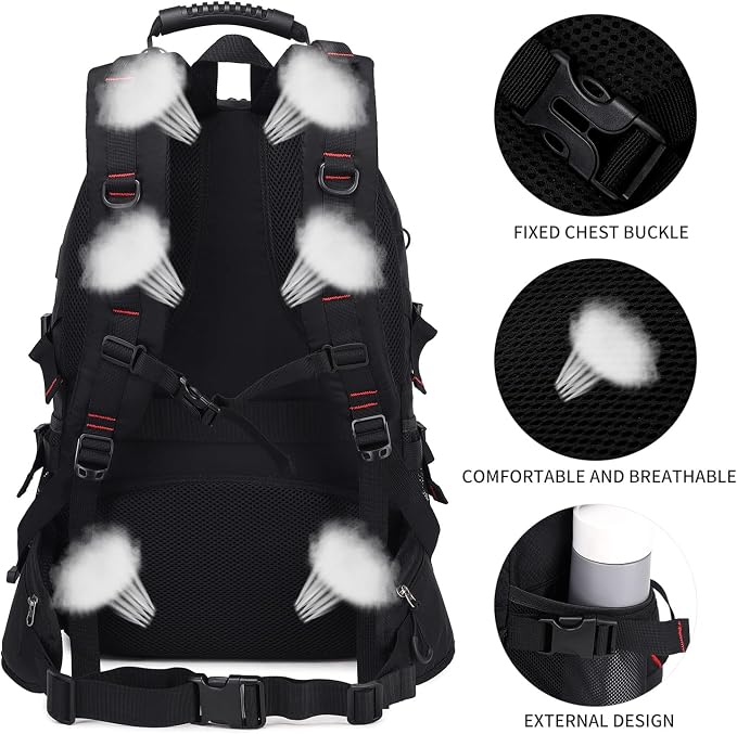 Nerlion 40L Hiking Backpack Travel Backpack - Image 7