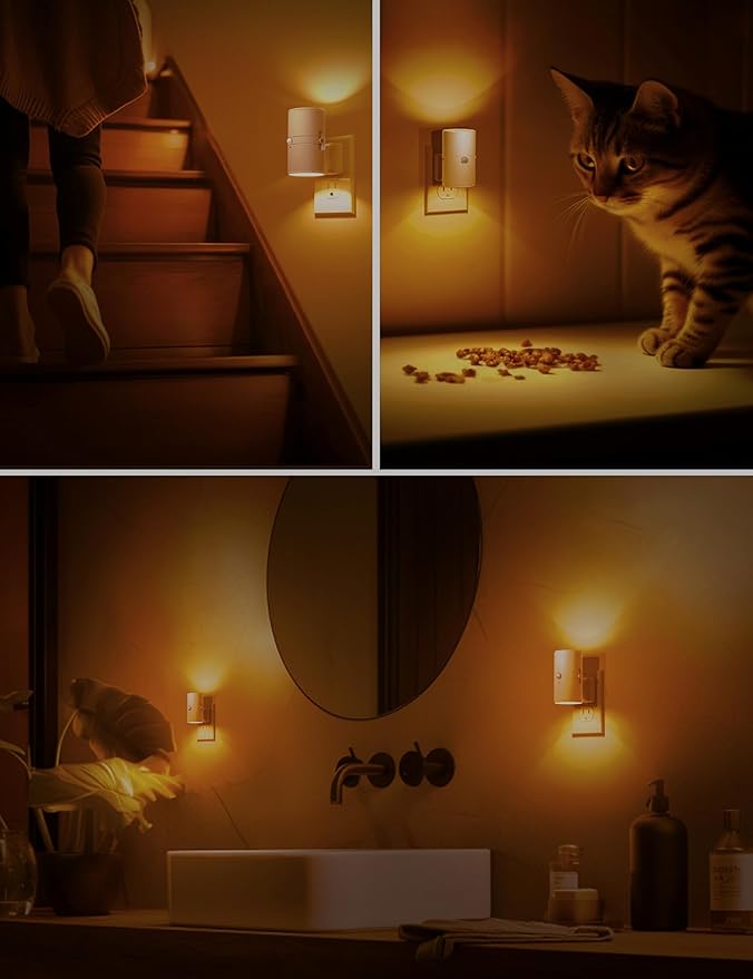 L LOHAS LED Motion Sensor Nightlight, Amber Night Light, Motion Activated Night - Image 6