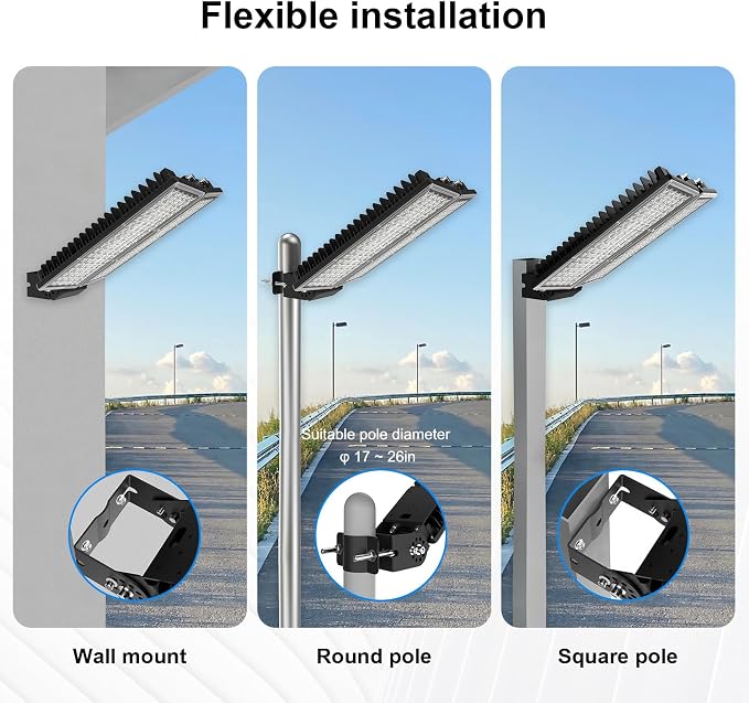 LED Stadium Lights 2 Pack 100W 28000LM LED Flood Light Outdoor, 6500K Super - Image 3