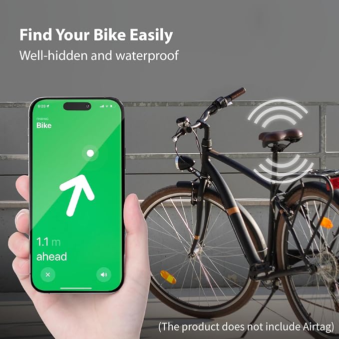 BONE Bike Air Tracker Tag Strap, Hidden Bicycle GPS Tracker Case - Image 2