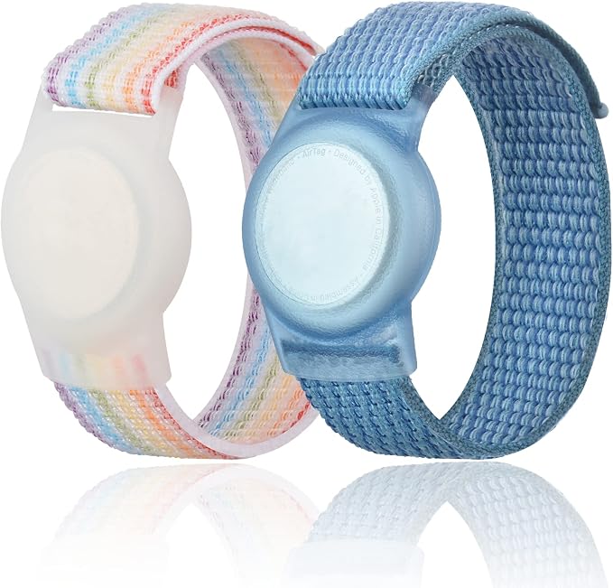 Kids Wristband Compatible with Apple AirTag, Protective Case by Qonuiy