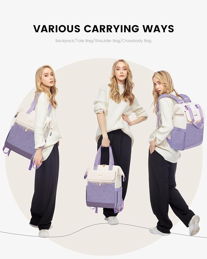 LOVEVOOK Laptop Backpack for Women, 15.6 Inch Work Laptop Bag - Image 6