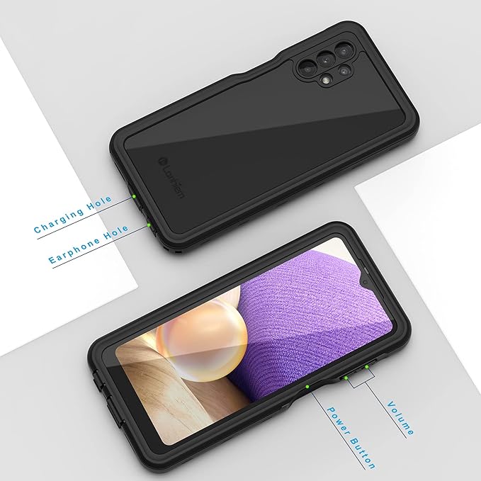 Lanhiem for Samsung Galaxy A32 5G Phone Case, IP68 Waterproof Dustproof Case - Image 6
