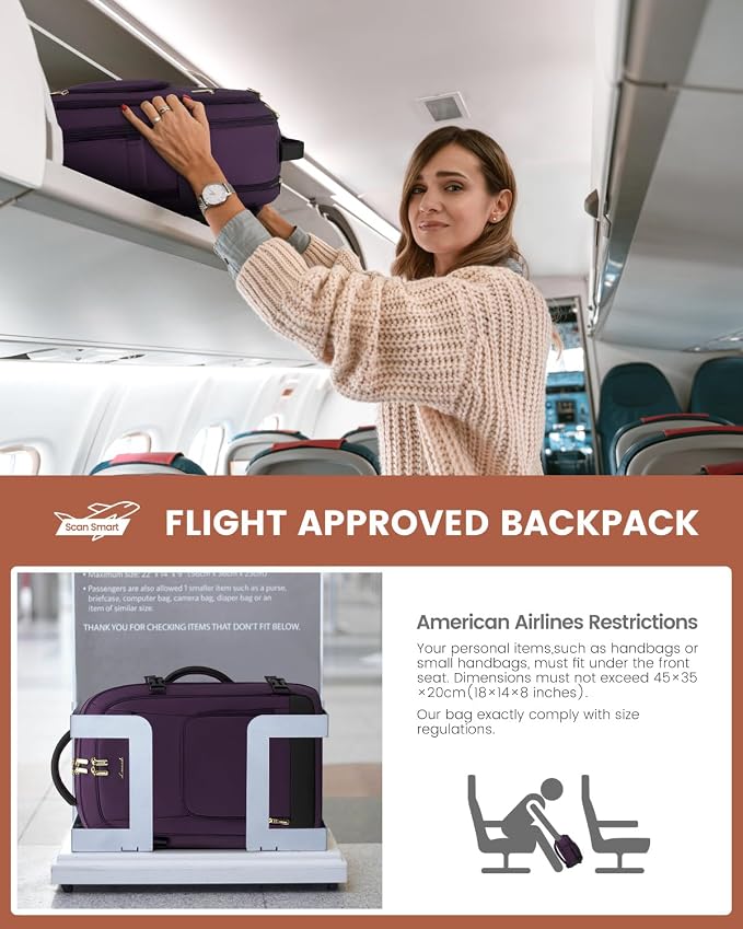 LOVEVOOK Carry On Travel Backpack - Image 5