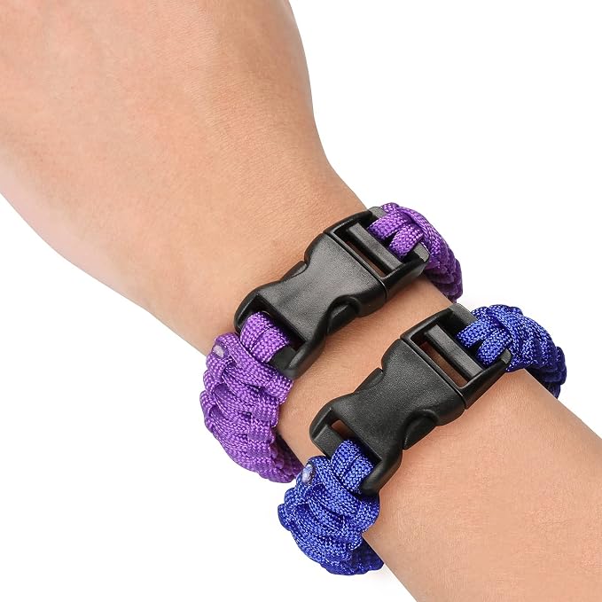 Sportmusies Paracord Wristband for Outdoor Sport Tactical Survival Parachute - Image 2