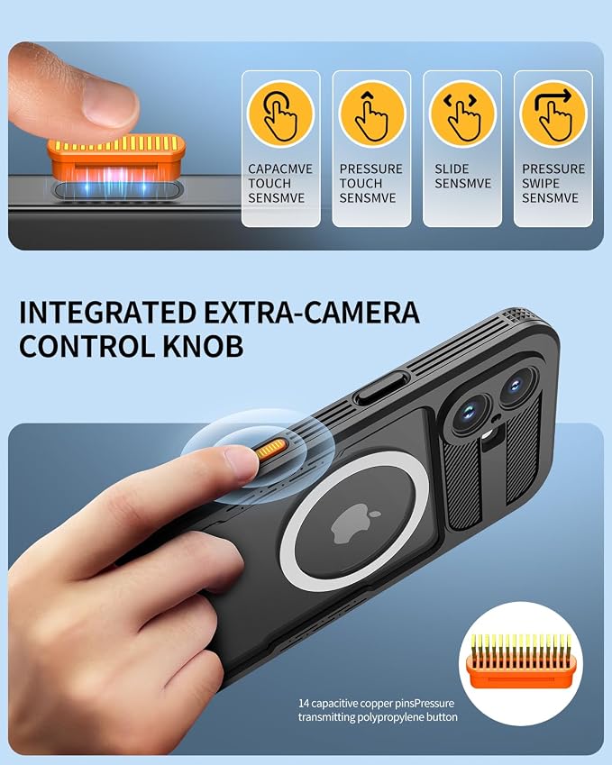 Lanhiem Magnetic for iPhone 16 Waterproof Case, Built-in Privacy Screen - Image 8