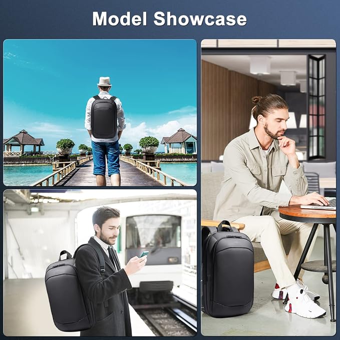Business Backpack for Men 17 Inch, Slim & Expandable Waterproof Travel Laptop - Image 9