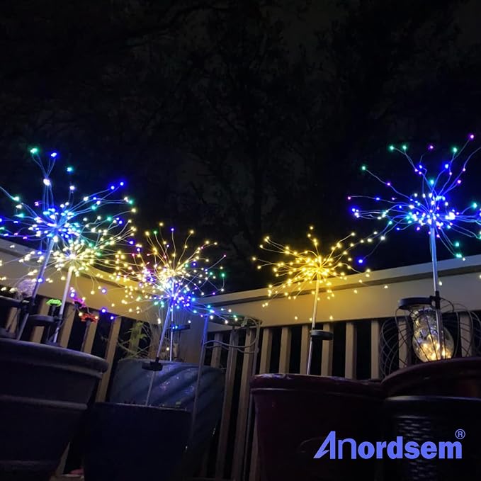 Anordsem Solar Lights Outdoor Waterproof: Garden Light Solar Powered - Image 6