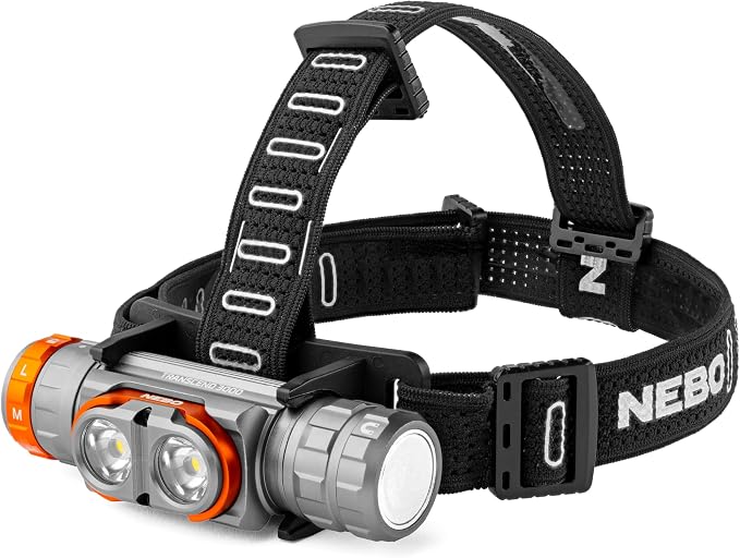 NEBO Transcend 3K Headlamp | 3000 Lumen, 5 Light Modes, USB-C Rechargeable by NEBO