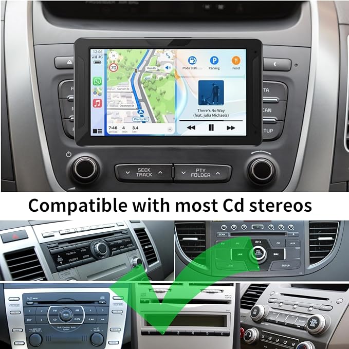 CD Slot Mount for Carplay Screen 17mm Ball Adapter - Image 4