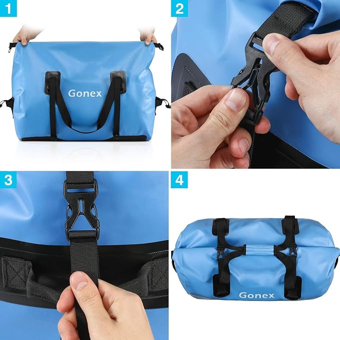 Gonex 40L 60L 80L Extra Large Waterproof Duffle Travel Dry Duffel Bag Heavy - Image 8