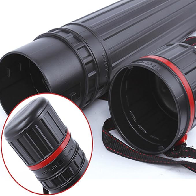 DEWEL 2Pcs Poster Tube Extends from 30" to 51", Telescoping Plastic Art Tube - Image 5