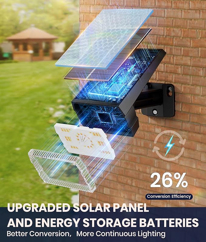 8-Pack Solar Spot Lights Outdoor Waterproof IP67, 3 Color Modes & 3 Lighting - Image 4